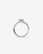 Solitaire Ring Oval Diamond Platinum