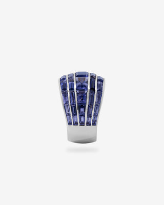 Manhattan Ring Iolite White Gold