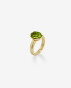 Harlequin Ring Peridot Yellow Gold