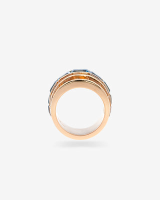 Manhattan Ring Citrine & Topaz Yellow Gold
