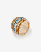 Manhattan Ring Citrine & Topaz Yellow Gold