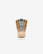 Manhattan Ring Citrine & Topaz Yellow Gold