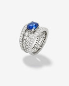 Callas Ring Sapphire & Diamonds Platinum