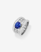 Callas Ring Sapphire & Diamonds Platinum